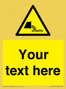 Custom Warning sewage effluent outfall